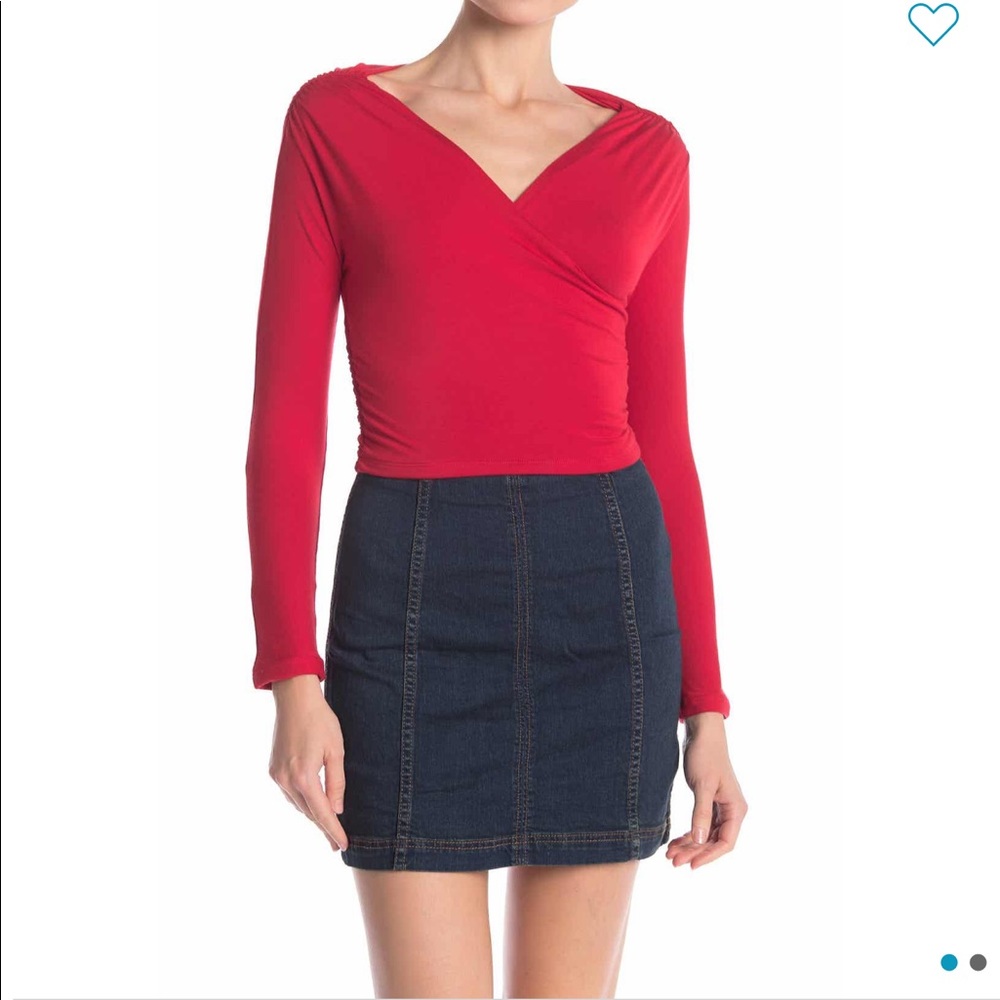 Lovers + Friends Long Sleeve Crop Top